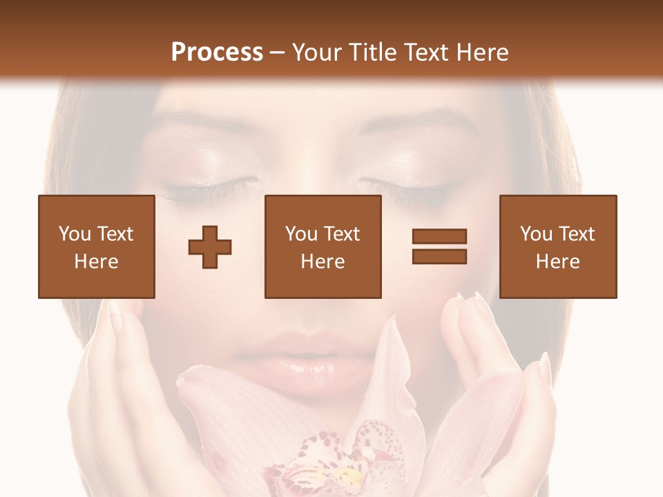 Female Relax Model PowerPoint Template