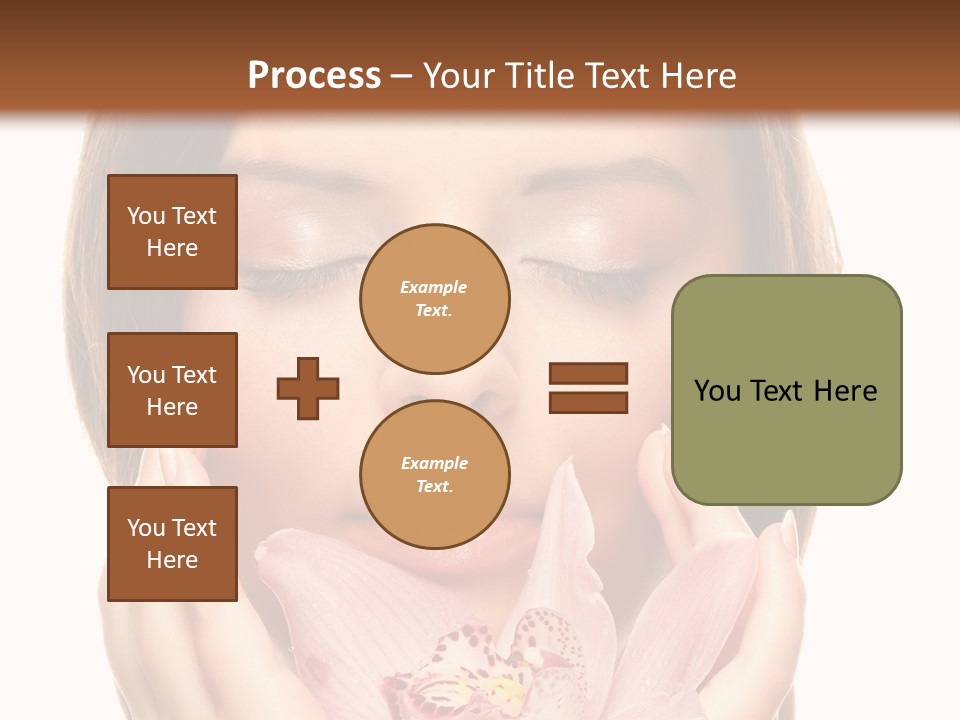 Female Relax Model PowerPoint Template