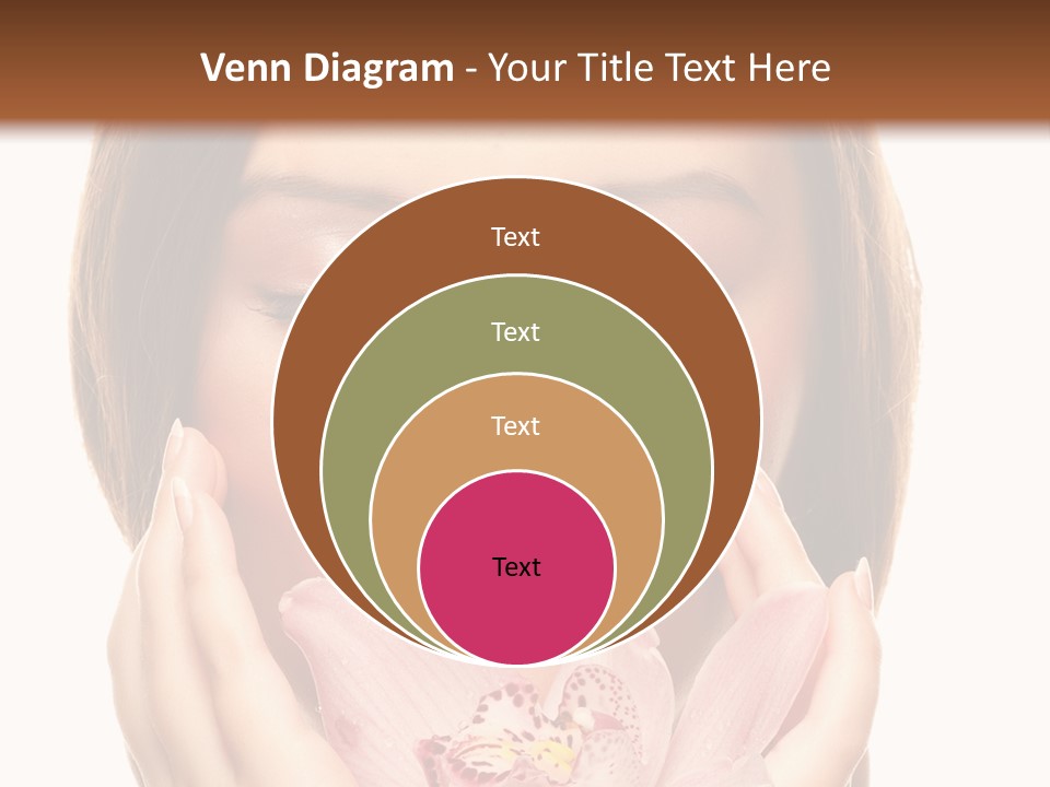 Female Relax Model PowerPoint Template