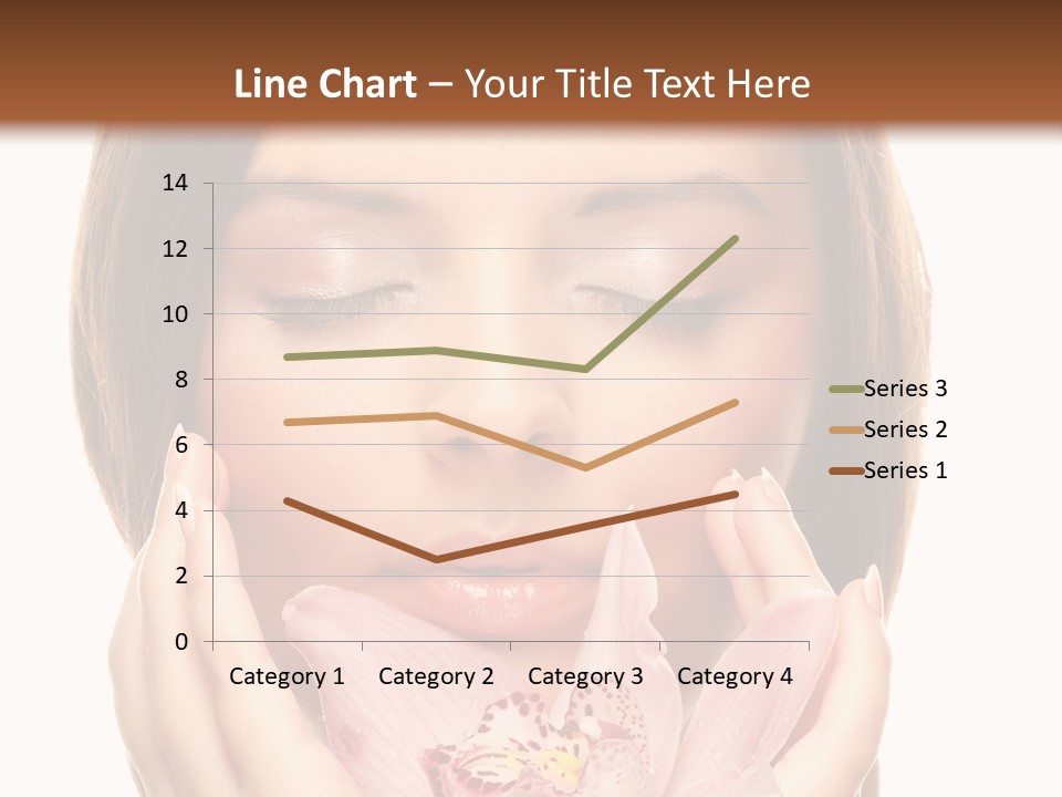 Female Relax Model PowerPoint Template