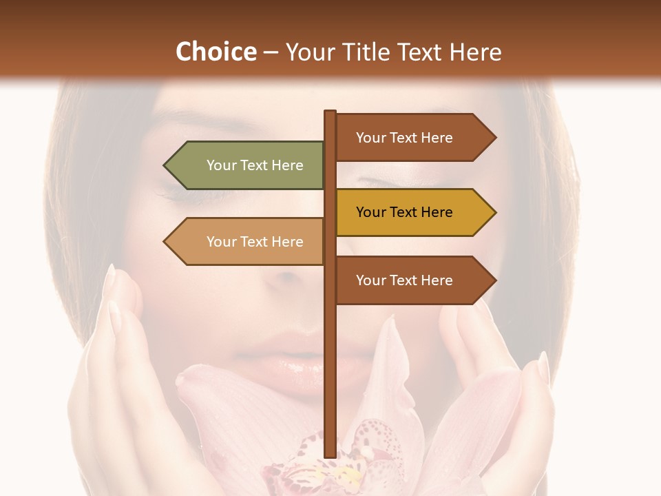 Female Relax Model PowerPoint Template