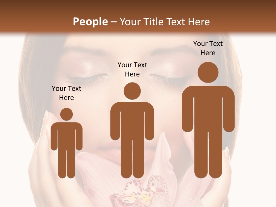 Female Relax Model PowerPoint Template