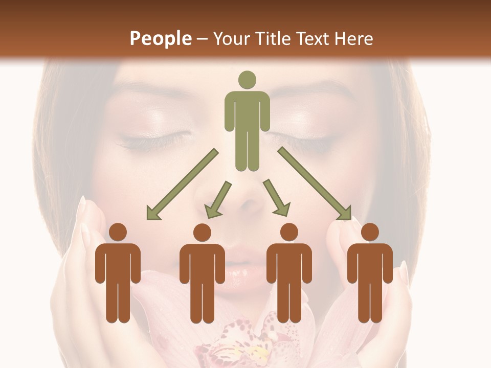 Female Relax Model PowerPoint Template