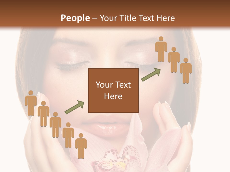 Female Relax Model PowerPoint Template