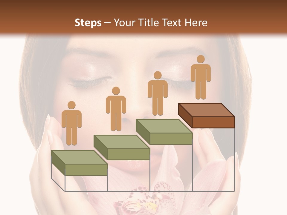 Female Relax Model PowerPoint Template
