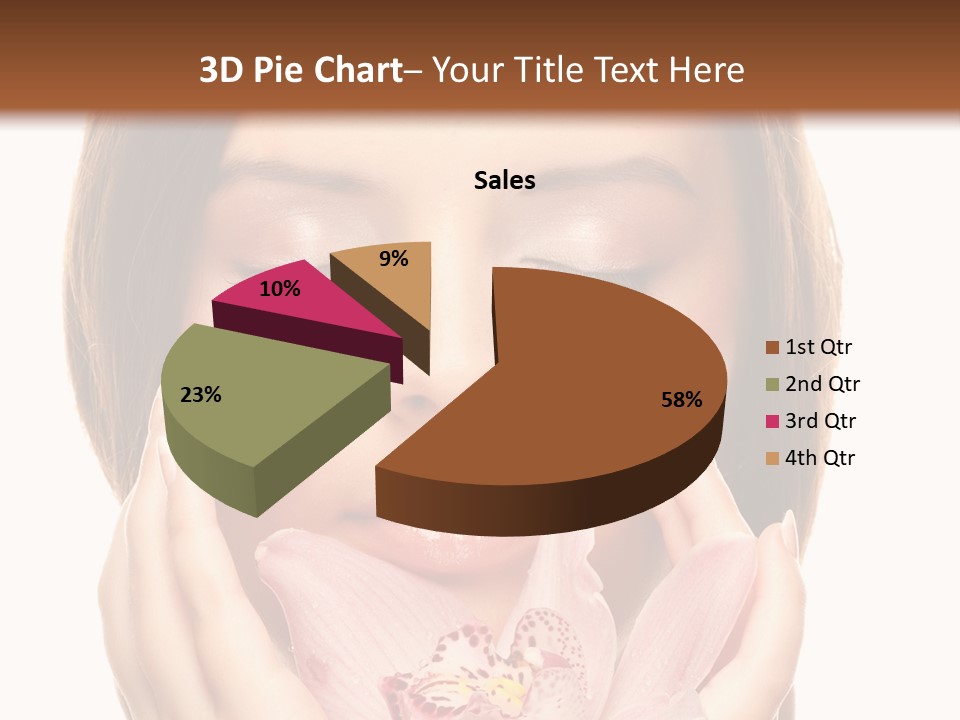 Female Relax Model PowerPoint Template