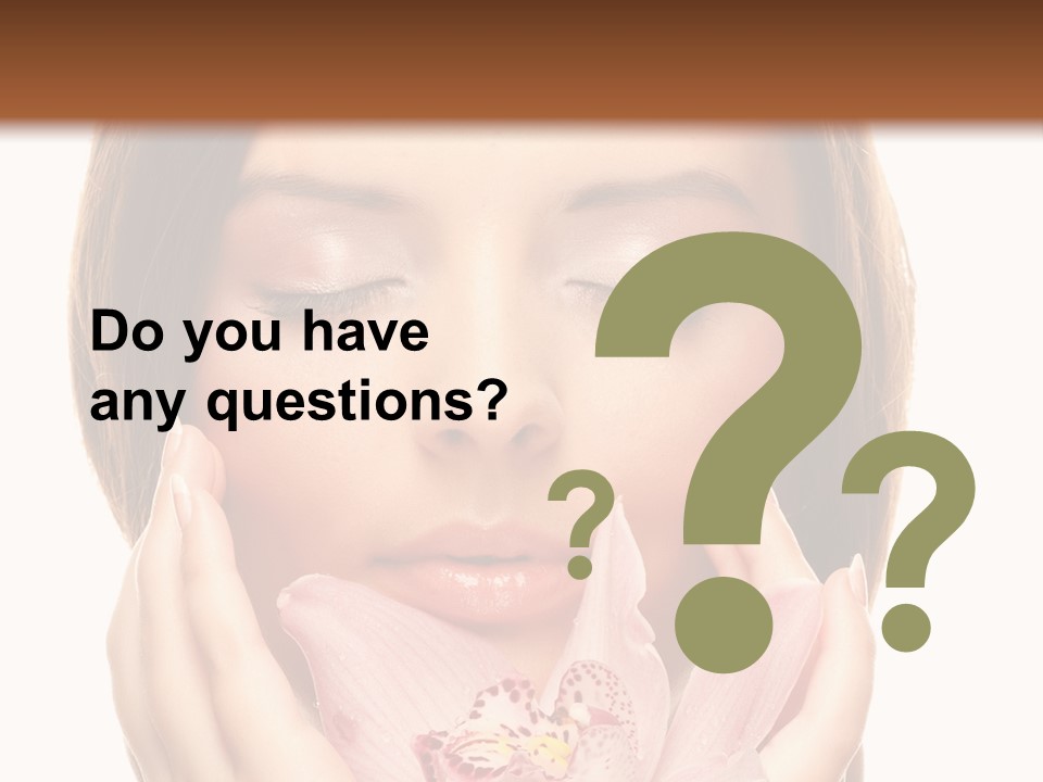 Female Relax Model PowerPoint Template