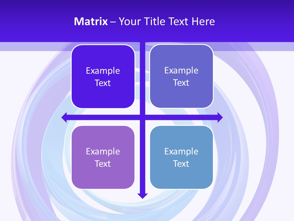 Circle Photo Frame Blue PowerPoint Template