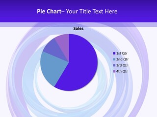 Circle Photo Frame Blue PowerPoint Template