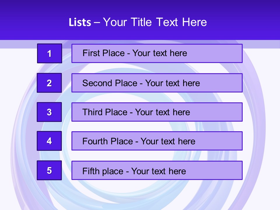 Circle Photo Frame Blue PowerPoint Template