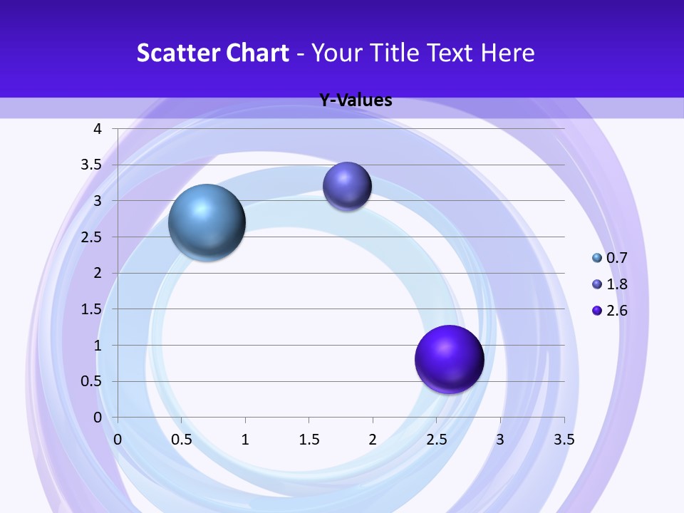 Circle Photo Frame Blue PowerPoint Template