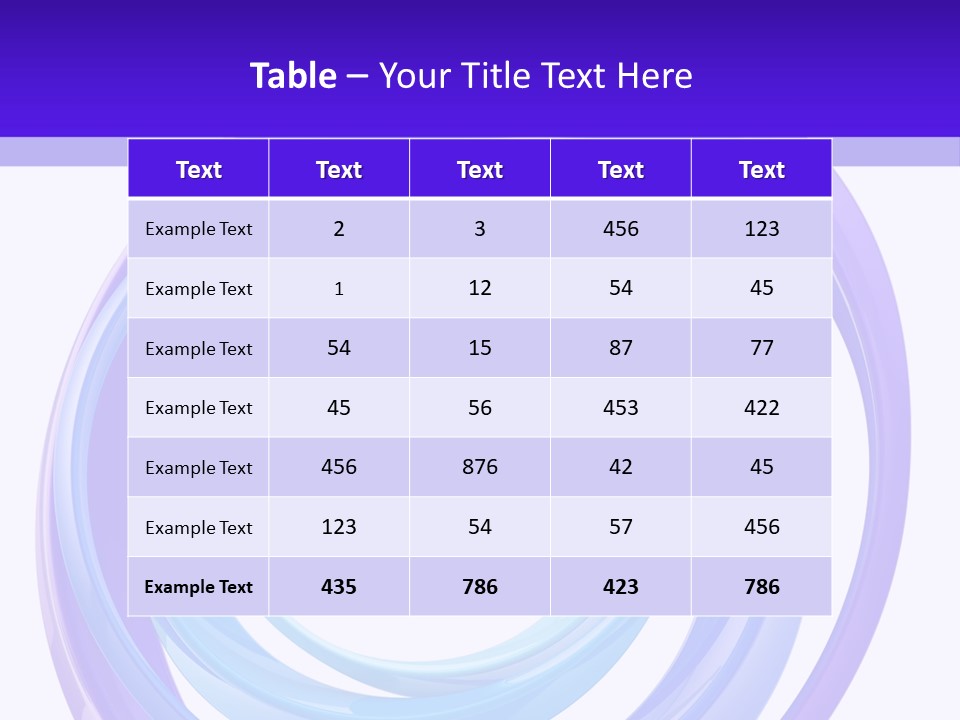 Circle Photo Frame Blue PowerPoint Template