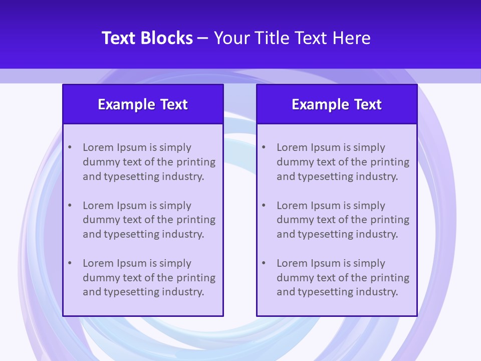 Circle Photo Frame Blue PowerPoint Template