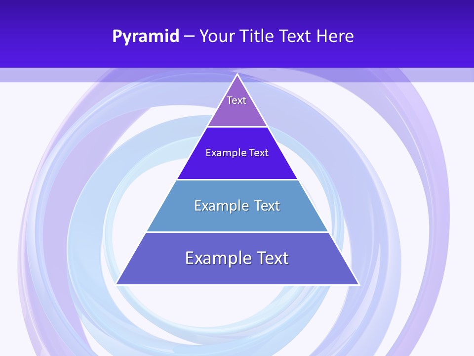 Circle Photo Frame Blue PowerPoint Template