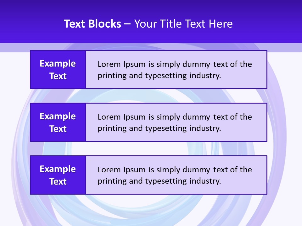 Circle Photo Frame Blue PowerPoint Template
