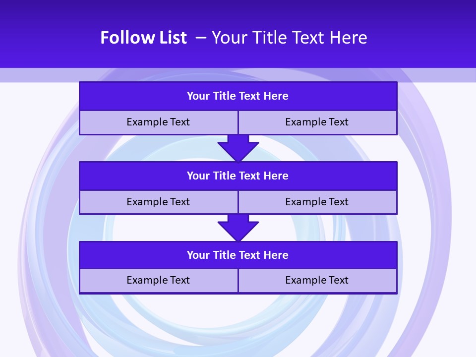 Circle Photo Frame Blue PowerPoint Template