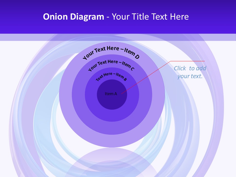 Circle Photo Frame Blue PowerPoint Template