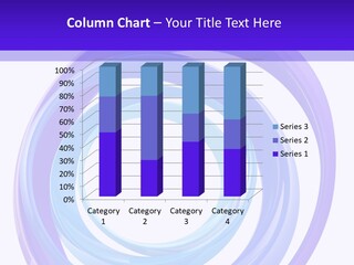 Circle Photo Frame Blue PowerPoint Template