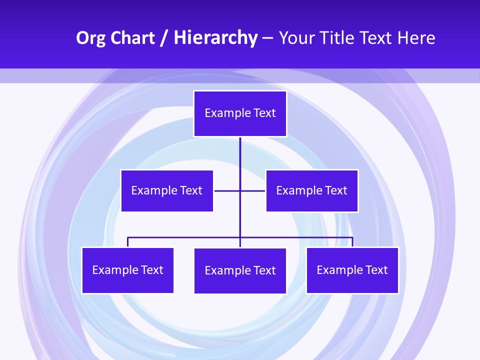 Circle Photo Frame Blue PowerPoint Template