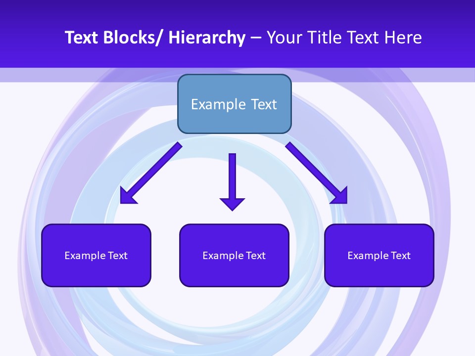 Circle Photo Frame Blue PowerPoint Template
