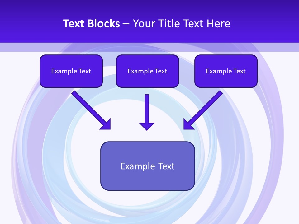 Circle Photo Frame Blue PowerPoint Template