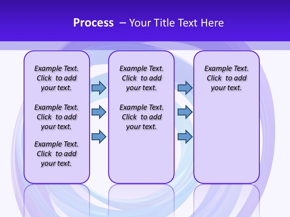 Circle Photo Frame Blue PowerPoint Template