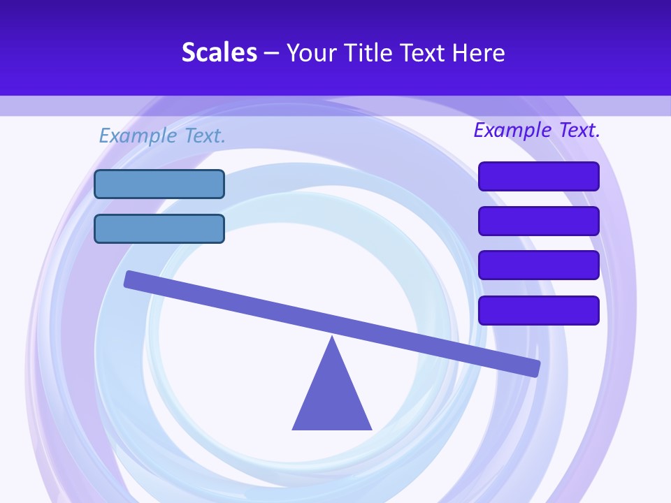 Circle Photo Frame Blue PowerPoint Template