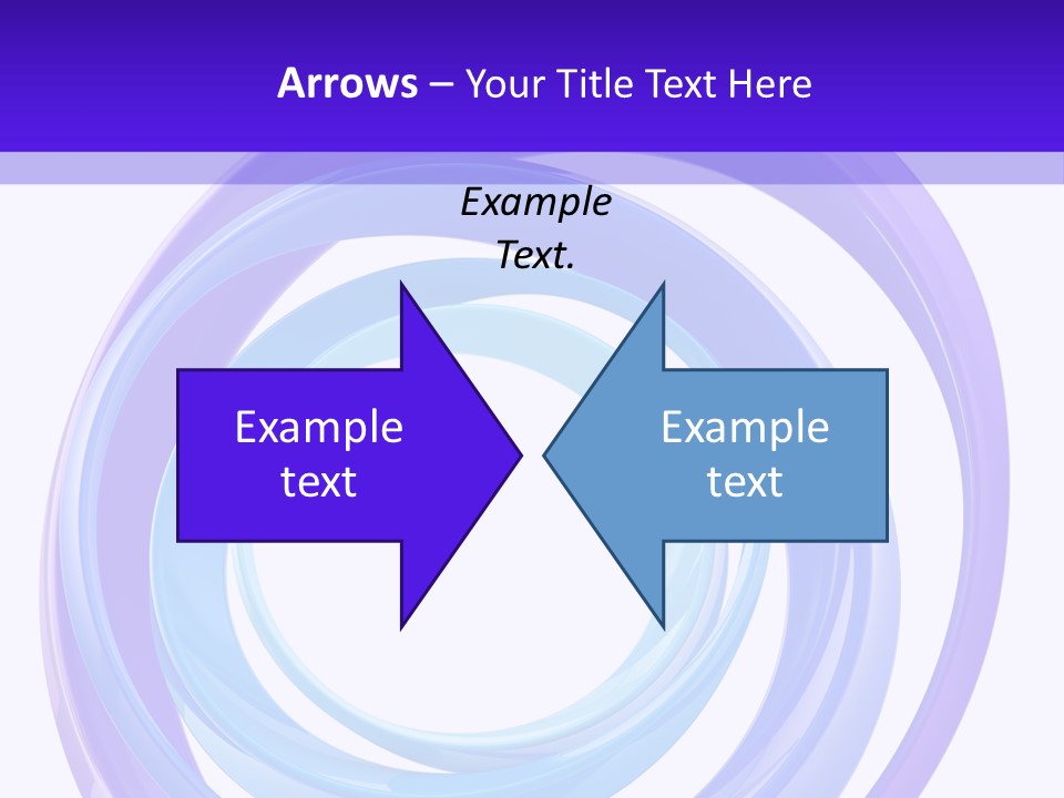 Circle Photo Frame Blue PowerPoint Template