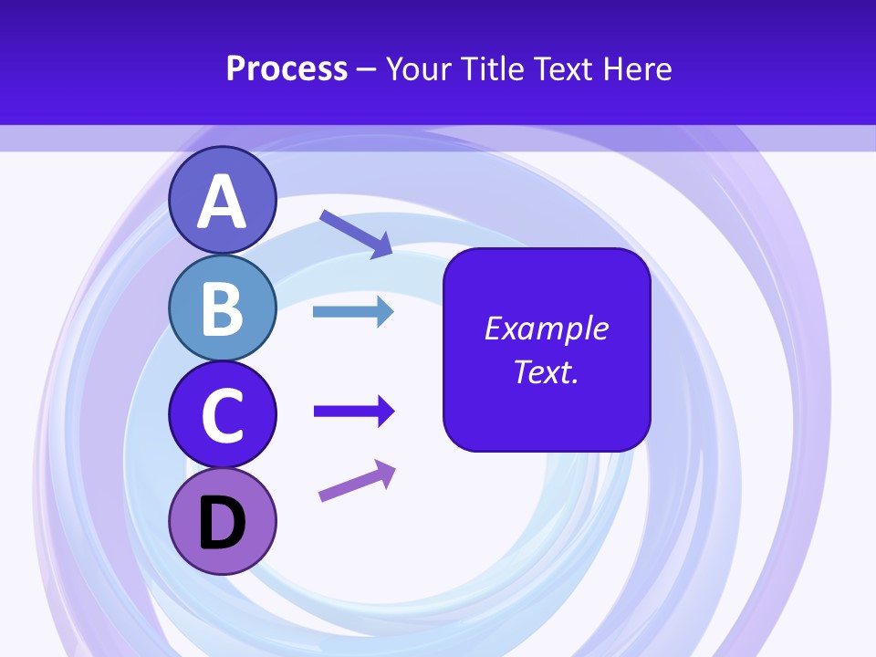 Circle Photo Frame Blue PowerPoint Template