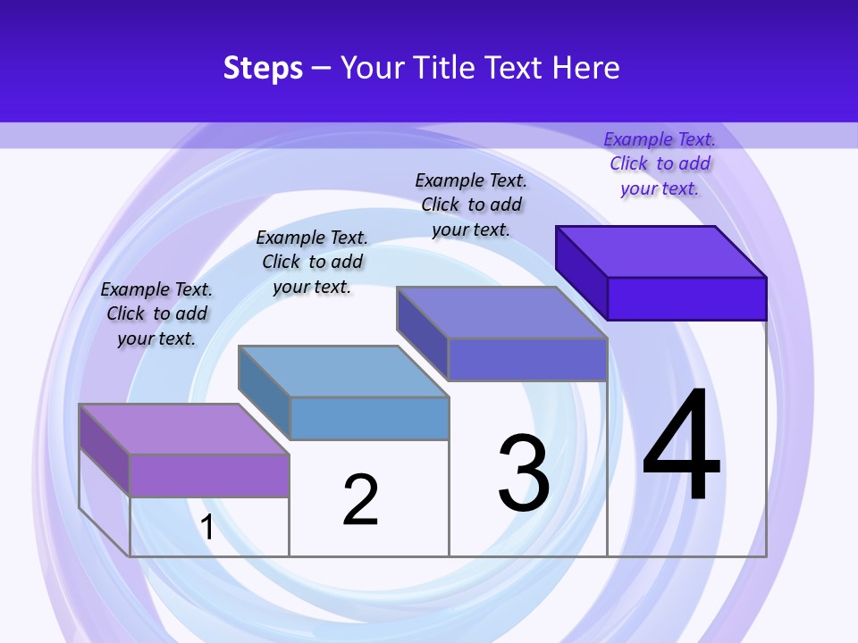 Circle Photo Frame Blue PowerPoint Template