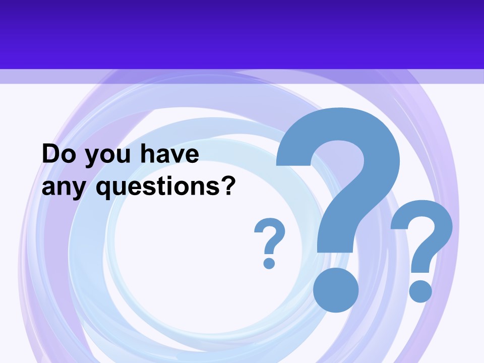 Circle Photo Frame Blue PowerPoint Template