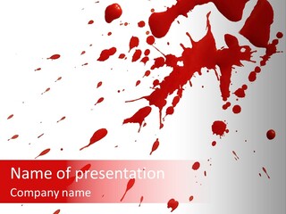 Splat Brush Isolated PowerPoint Template