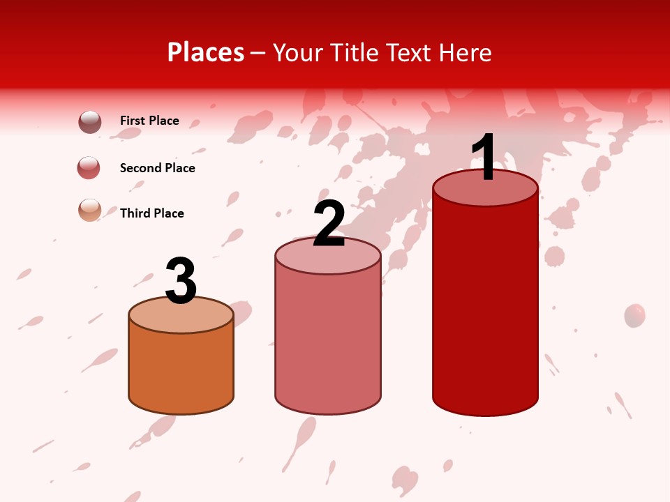 Splat Brush Isolated PowerPoint Template