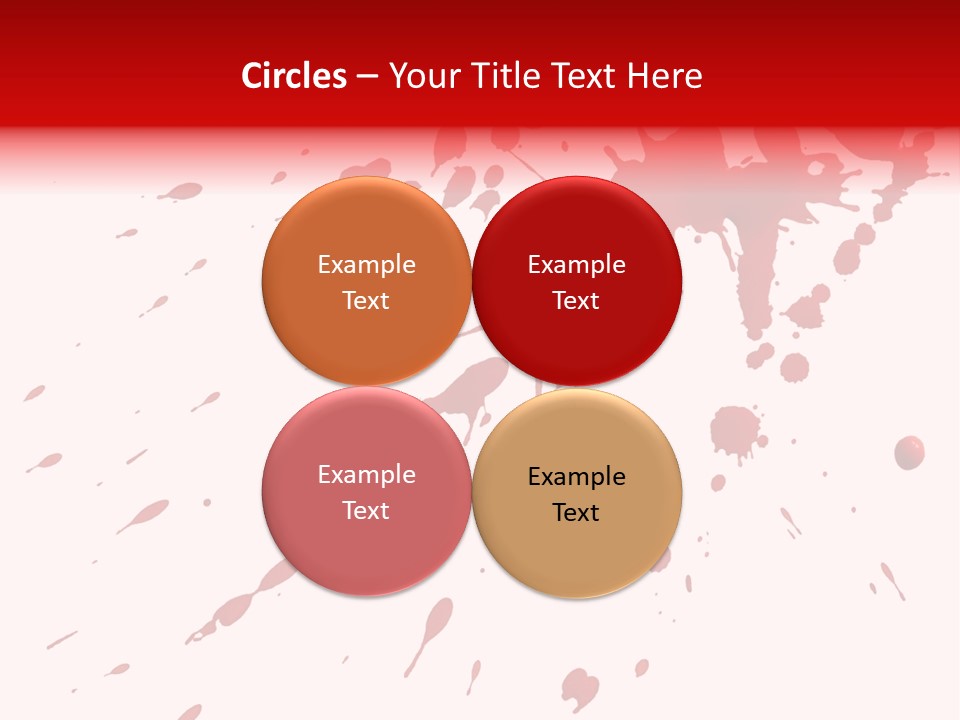 Splat Brush Isolated PowerPoint Template