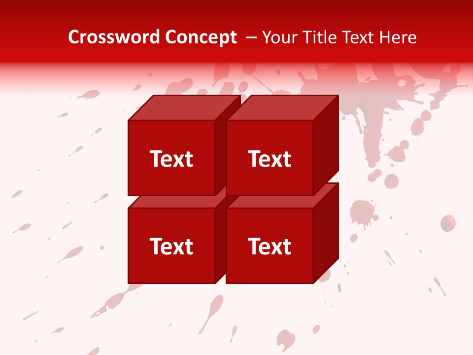 Splat Brush Isolated PowerPoint Template