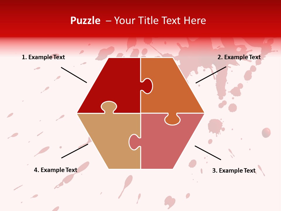 Splat Brush Isolated PowerPoint Template