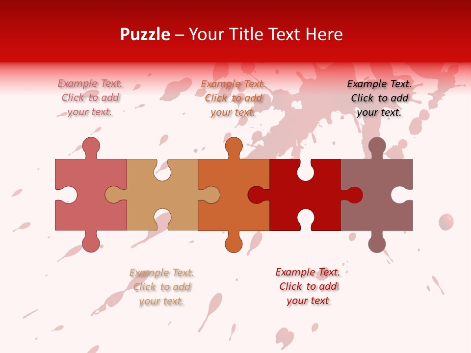 Splat Brush Isolated PowerPoint Template