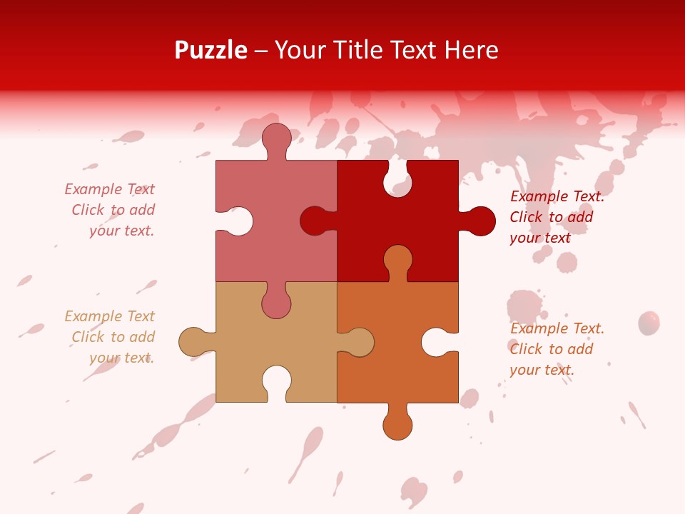 Splat Brush Isolated PowerPoint Template