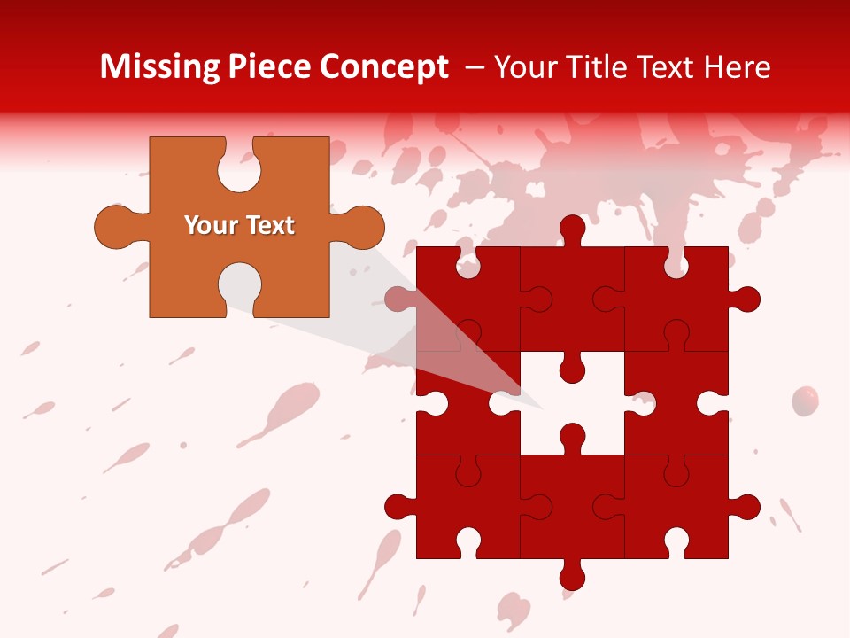 Splat Brush Isolated PowerPoint Template