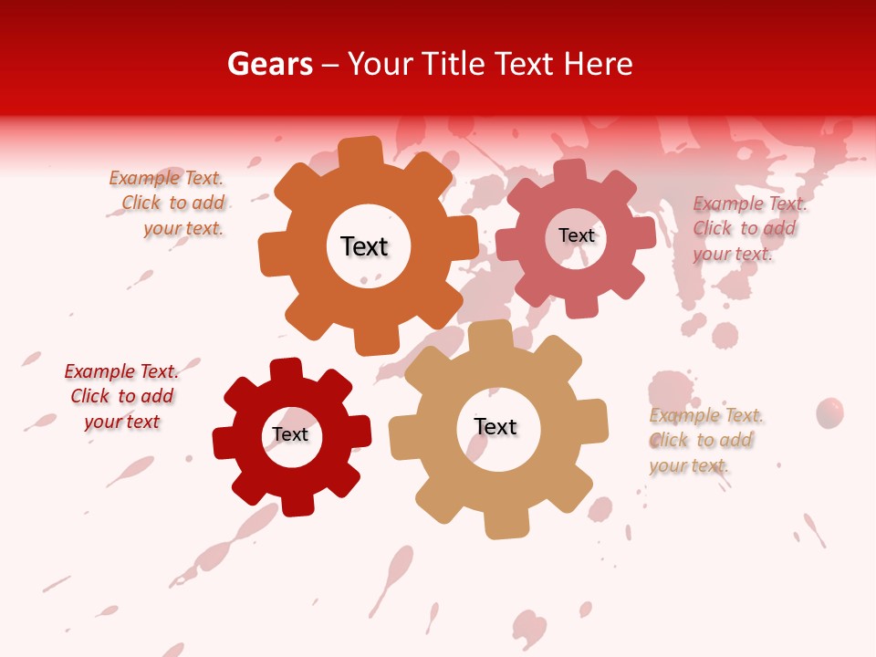 Splat Brush Isolated PowerPoint Template