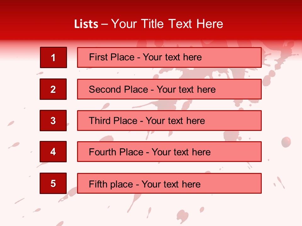 Splat Brush Isolated PowerPoint Template