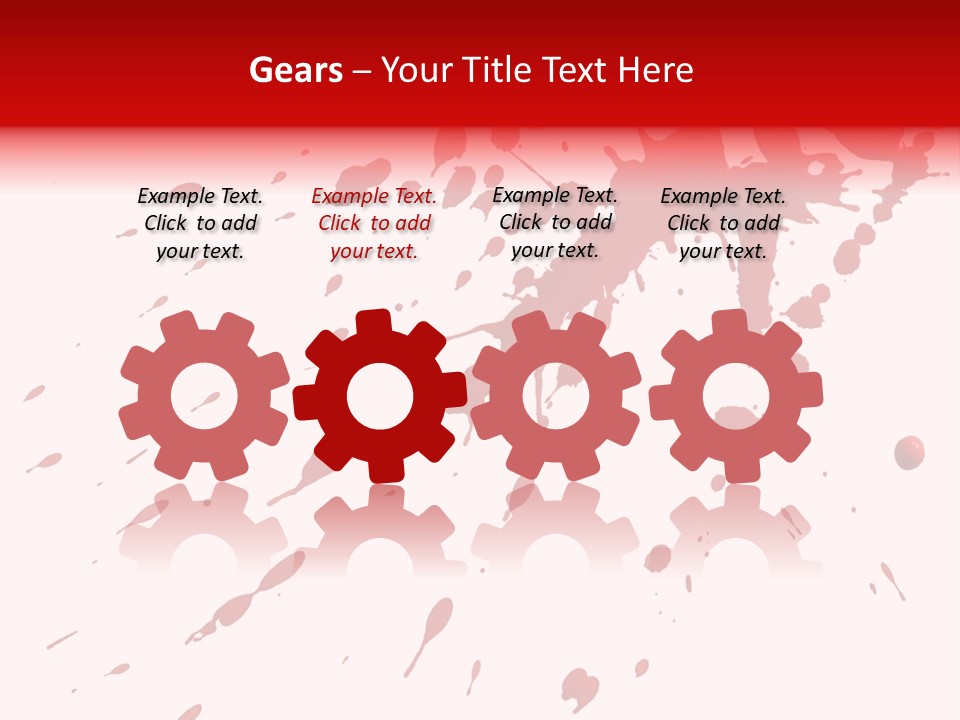 Splat Brush Isolated PowerPoint Template