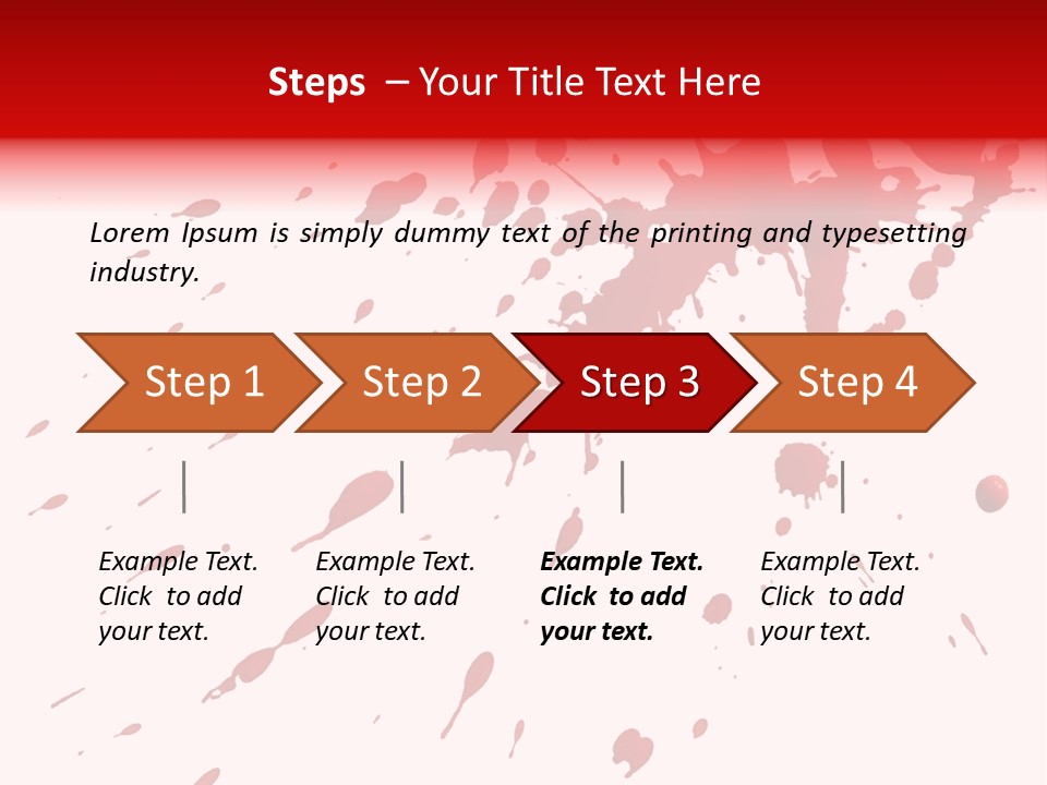 Splat Brush Isolated PowerPoint Template