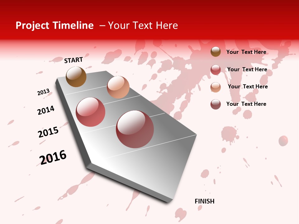 Splat Brush Isolated PowerPoint Template
