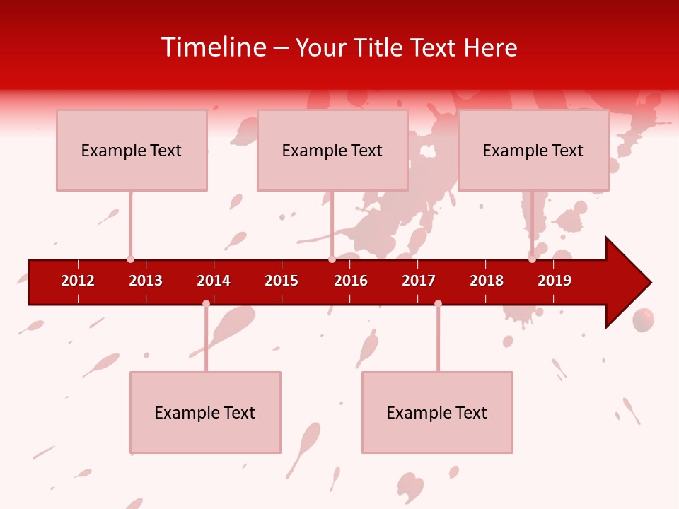 Splat Brush Isolated PowerPoint Template