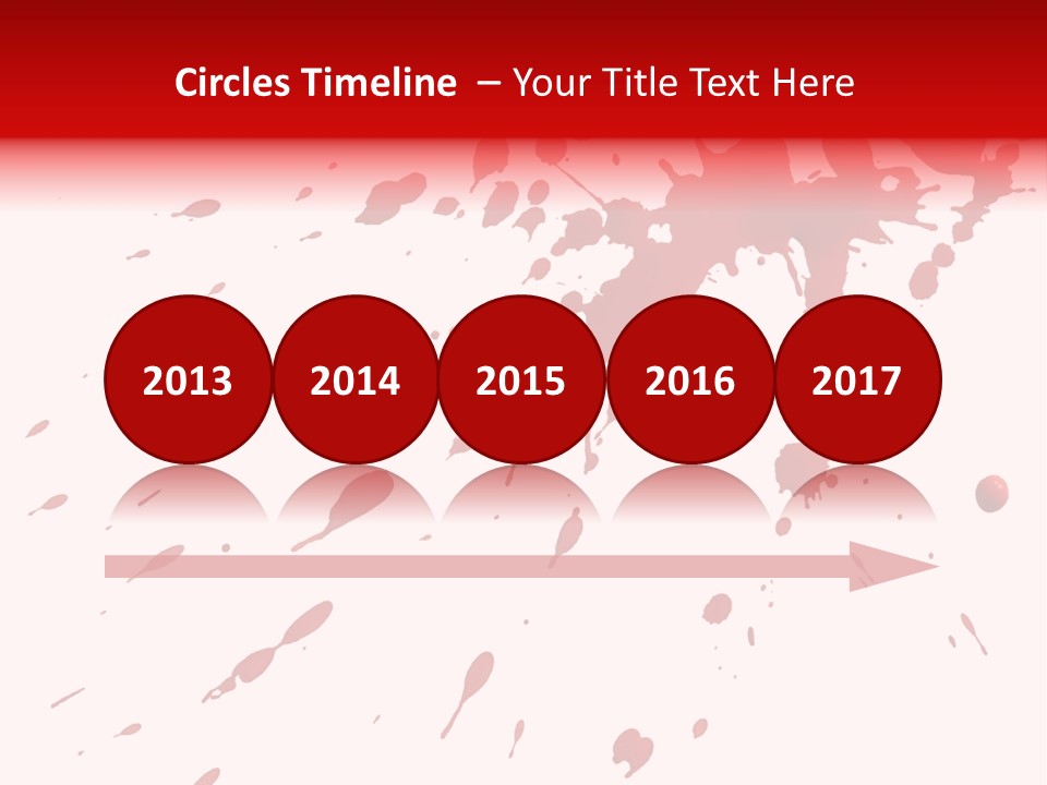 Splat Brush Isolated PowerPoint Template