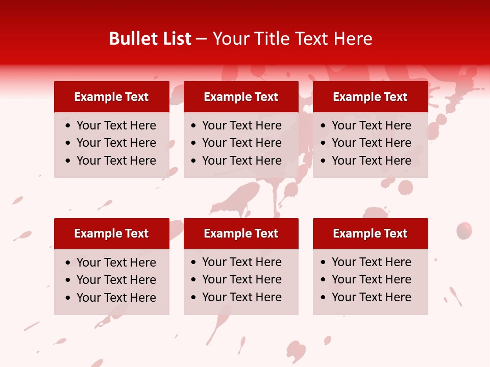 Splat Brush Isolated PowerPoint Template