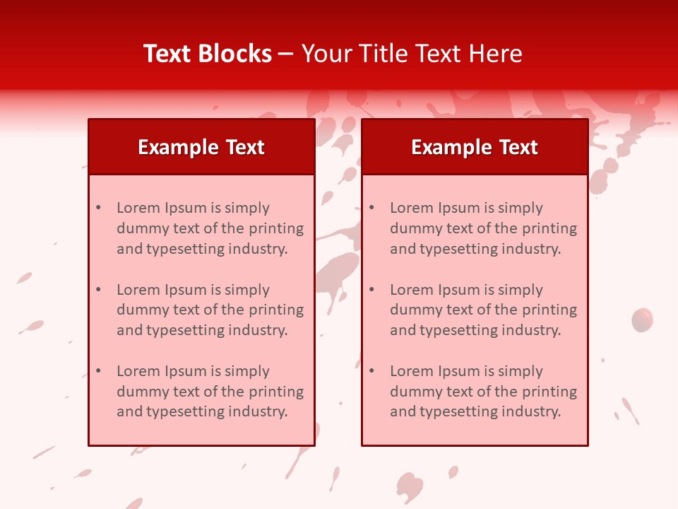 Splat Brush Isolated PowerPoint Template