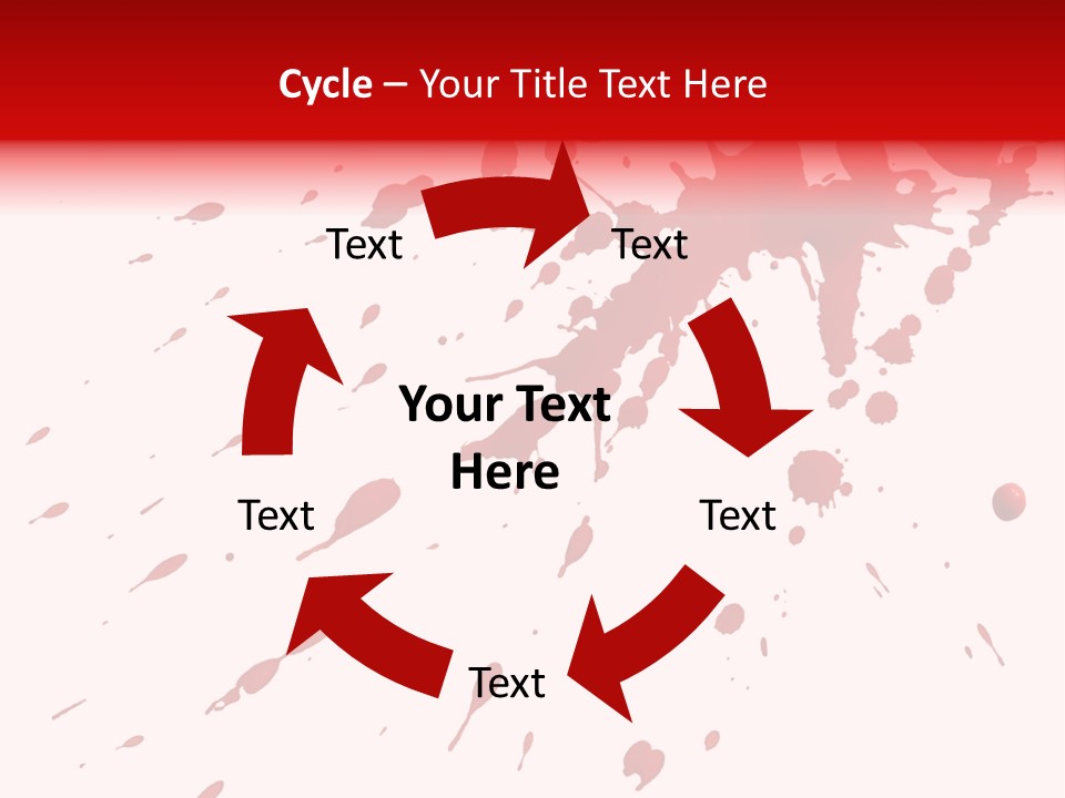 Splat Brush Isolated PowerPoint Template