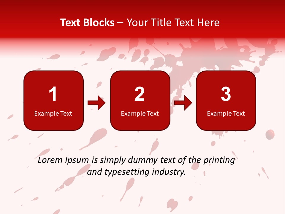 Splat Brush Isolated PowerPoint Template